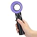 Wisoqu Portable Handheld Fan, Portable Mini USB Rechargeable Bladeless Fan, Three Adjustment Speeds, 360° All Around Air Suction, Handy Cooler for Home Outdoor (Black)