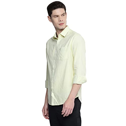 Image of Allen Cooper Cotton Striped Shirts for Men(35XL)