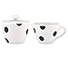 KSNY All in Good Taste Deco Dot Dw Sugar/Creamer, White