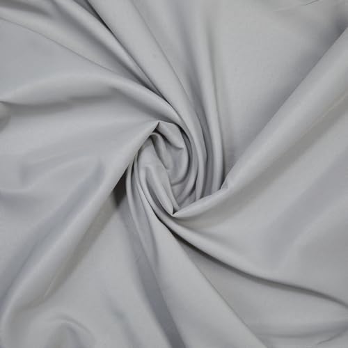 Image of Gee Di Moda Rectangle Tablecloth - 90 x 156 Inch Silver Table Cloth for 8 Foot Tables with Floor-Length Drop - Heavy Duty Washable Fabric for Holiday Party, Dinner, Weddings & Baby Shower