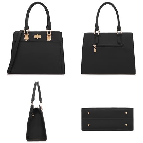 Conjunto de bolso satchel y cartera para mujer miniatura 3