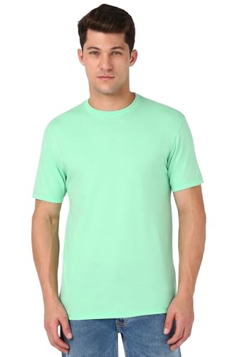 Image of Peter England Men's Cotton Regular Fit Crew Round Neck Tshirt