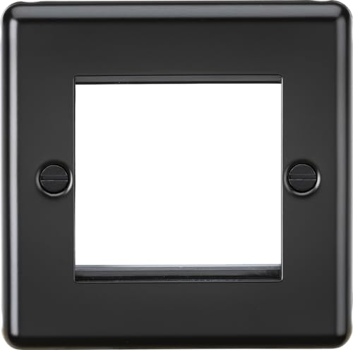 Knightsbridge 2G Modular Faceplate - Matt Black
