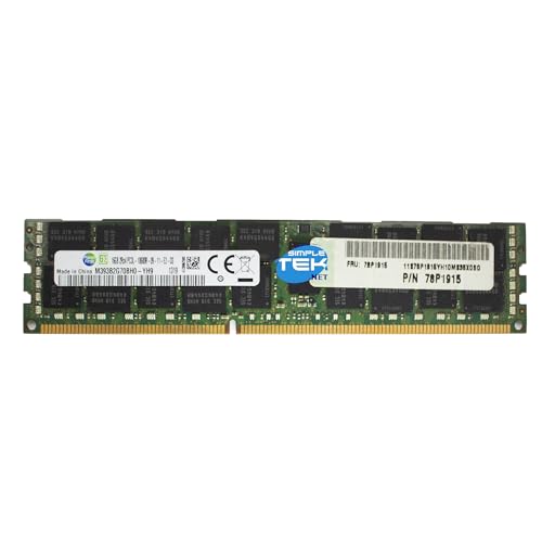 Tipo di memoria: DDR3L SIMPLETEK - DDR3L ECC 16GB PC3-10600R RAM Modulo Banco Memoria M393B2G70BH0-YH9 (Ricondizionato)