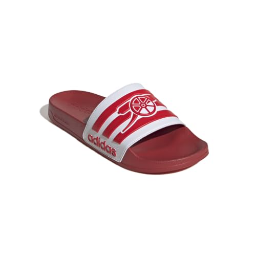 Image of adidas Mens Adilette Shower Arsenal Slides Casual Sandals Casual - Red