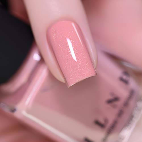 Image of ILNP Full Bloom - Creamy Peachy Pink Holographic Nail Polish