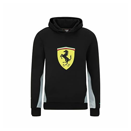 Scuderia Ferrari - Colección oficial de Fórmula 1 Merchandise 2022 – Sudadera con capucha para niños – Negro – Talla: 92