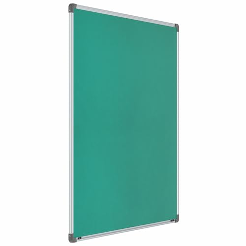 Image of Scholar Art Metis 4x4 Feet Fabric Pin Board for Home, Office & School | Vibrant & Versatile Crape Cloth + High Density Soft Board for Pinning Photos, Sticky Notes & Reminders (Emerald Green)