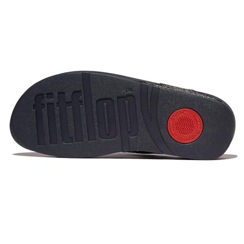 Image of FitFlop Lulu Multi-Tonal Glitter Toe Post Sandals