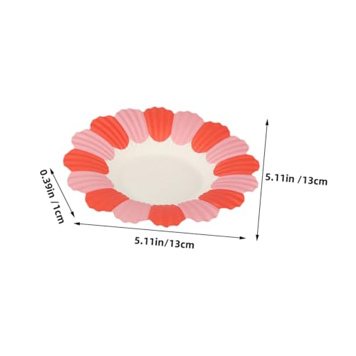 Assiettes en papier jetables de fleur élégantes et légères pour table festive