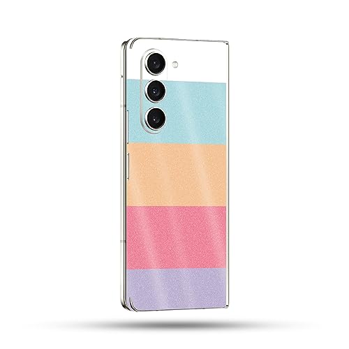 Image of MightySkins Glossy Glitter Skin Compatible with Samsung Galaxy Z Fold 5 Full Wrap - Peaches and Cream | Protective, Durable High-Gloss Glitter Finish | Easy to Apply | Made in The USA