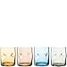 Produktbild LEONARDO HOME VESUVIO Trinkglas  1 Set  Farbige Gläser  Einschlüsse im Glas  Wasserglas  Softdrinkbecher  Vier Farben im Mix  Spülmaschinengeeignet  Harmonisches Design  300 ml  077375