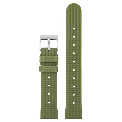 �p�^�[�����o�[�X�g���b�v - �N�C�b�N�����[�X 20mm 22mm ���B���e�[�W�_�C�u�E�H�b�`�p(Green Silver,22mm)