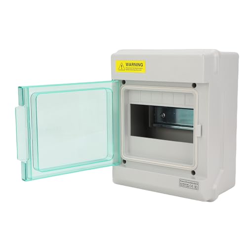Boîte de disjoncteur extérieure à couverture transparente pour 6 modules