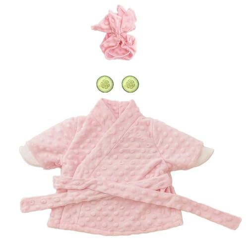 Ensemble de peignoir d'oie comprenant un peignoir et un masque pour les yeux de concombre, adorable pour les costumes de pelouse et porche