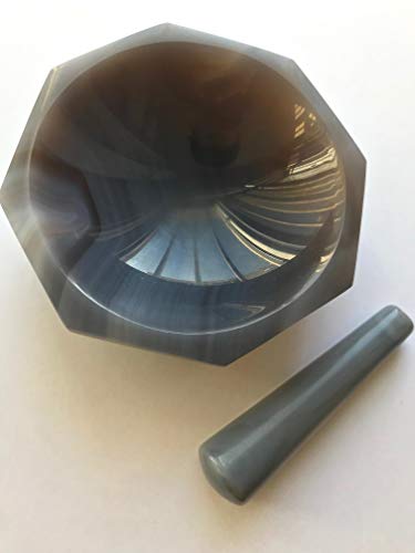 Alpha Nanotech Agate Mortar and Pestle (Inner Diameter 100 mm; Inner Depth 30 mm)