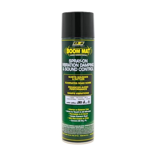 Design Engineering 050220 Boom Mat Spray-on Sound Deadening to Reduce Unwanted Road Noise and Vibration 18 Ounce (4 Pack)
