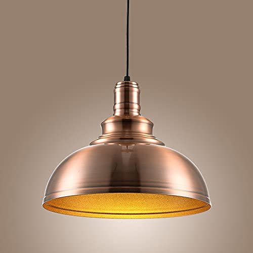 Lustre suspension couvercle de marmite rétro bronze américain pour resto bar