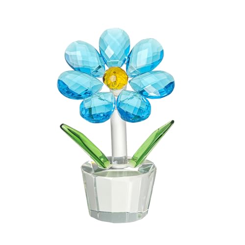Cosiesnest Figura de Cristal Colección de Flores de Ensueño - Adorno de Girasol...