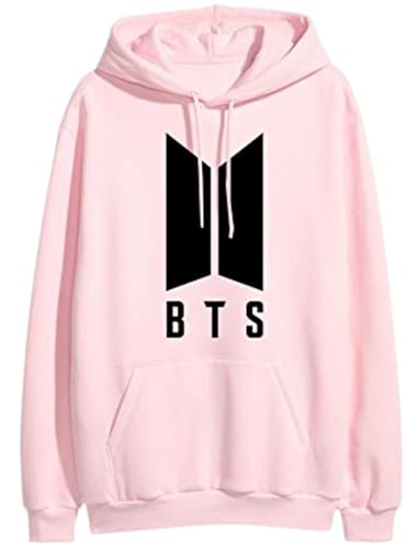 Image of Unisex Fleece Hoodies with Pockets Hooded Neck Full Sleeves Regular Fit BTS Printed Theme and Standard Length