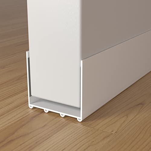 Door Draft Stopper, Cuttable Draft Stopper For Bottom Of Door, Strong Adhesive Door Sweeps For Exterior Doors 39” Length (White) #TOP7