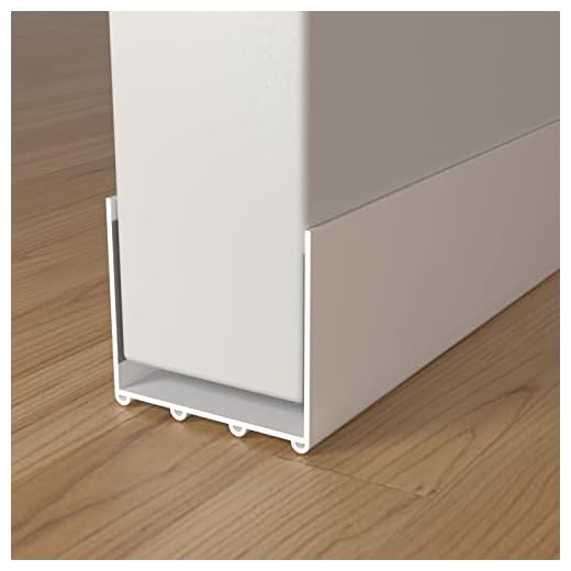 Door Draft Stopper, Cuttable Draft Stopper for Bottom of Door, Strong Adhesive Door Sweeps for Exterior Doors 39” Length (White)
