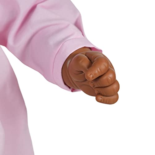 Boneca Meu Bebê Negro, Vestido Rosa, Estrela