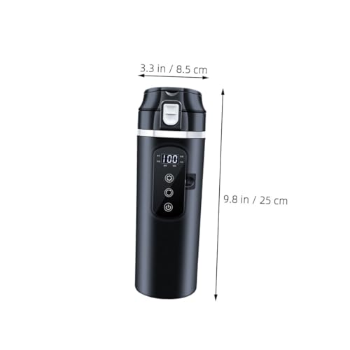 Tetera eléctrica portátil para auto 12V negra compacta miniatura 2