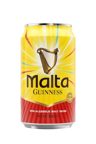 Malta Guinness Non-Alcoholic Malt Drink – Pack of 24 (1 Free Can Inside), 330ml Cans | Premium Energy Malt Beverage
