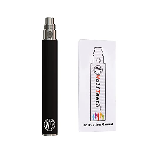 Wolfteeth EGO-T Ecig 1100mAh Batterie Rechargeable Cigarette Electronique Sans Nicotine Ni Tabac Ni Liquide (noir 1016)