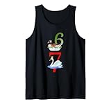 67 Design natalizio 6 Oche A Posa 7 Cigni Un Nuoto Canotta
