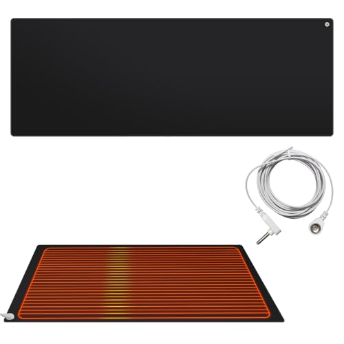 PORFOYO Alfombrilla de tierra universal, alfombrilla de tierra para ratón de tierra, alfombrilla antiestática, para oficina, mesa, sofá, esterilla de yoga de 25 x 68 cm