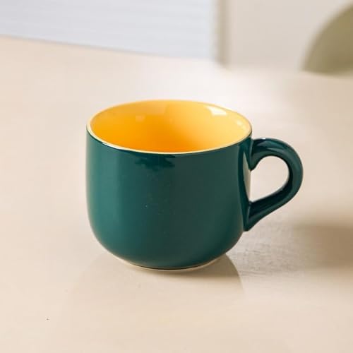 Zxyler ラージオートミールマグ 磁器(セラミック)製大容量 コーヒーマグ・コーヒーカップ兼用 朝食カップ・スープボウル 電子レンジ・食器洗い機対応 ミルク・お茶・フルーツ用 家庭・オフィス日常使い