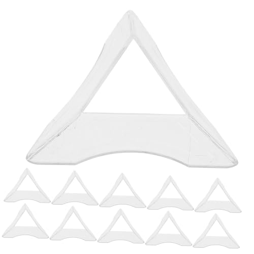 YARNOW 20pcs Transparent Triangle Cube Holders Stable Tripod Base for Puzzle Cube Display Break Resistant Organizer for Desktop Countertop