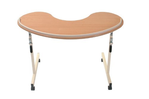Performance Health Adjustable Kidney Shaped Overchair Table