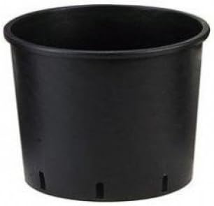 scot plants direct Pack of 15 - IDEL 15 Litre Heavy Duty Plastic Plant Pots Black (a411)