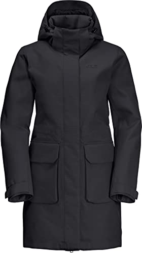 Jack Wolfskin Damen Fierce Wind Jacken, Schwarz, XL EU