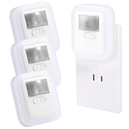 Logianami センサーライト フットライト 足元灯 人感 コンセント式 室内 明るさ調節 点灯時間設定 省エネ (昼白色 3個セット)