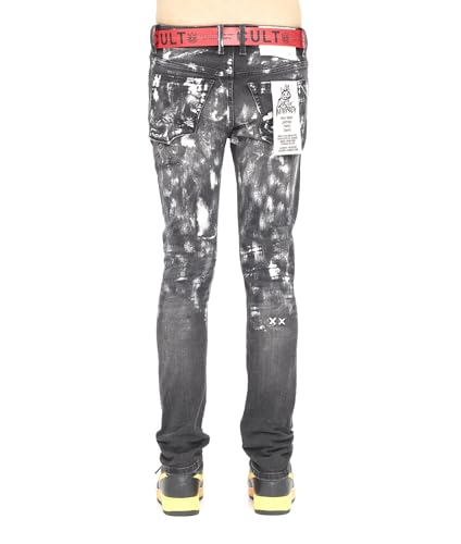 Men's Punk Super Skinny Belted in Painter2