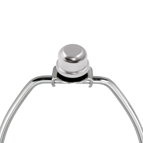 Image of Litoexpe Solid Lamp Finials Caps Tapped 8 Pcs, Lamp Shade Holder Harp Lamp Lamp Accessories (Silver)