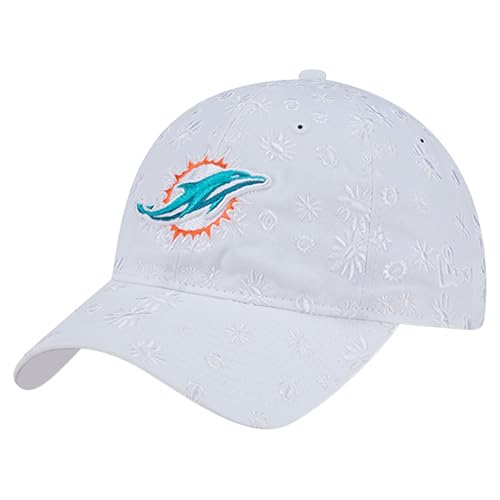 New Era Women's White Miami Dolphins Floral 9TWENTY Adjustable Hat