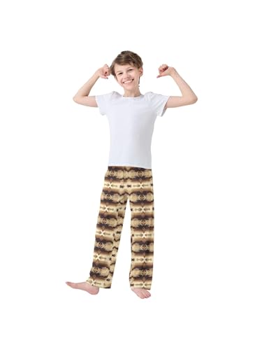 Ethnic Aztec Pattern Boys Pants for Kids Jogger Pants with Pockets S3