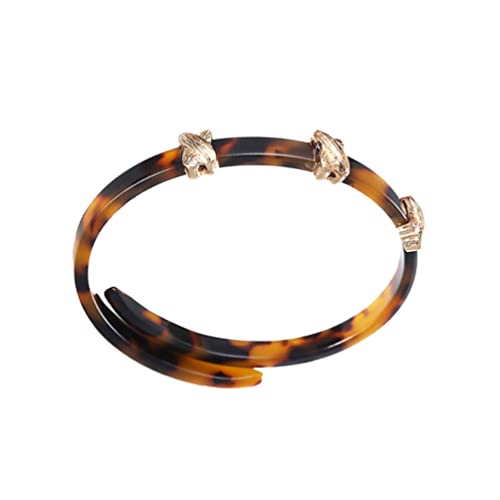 Ushobe Tortoise Shell Open Cuff Bangle Bracelet Colorful Acrylic Resin Leopard Cuff Bracelet Open Cuff Bracelet Statement Acrylic Resin Lucite Cuff Bracelet Minimalist Shell Adjustable Bangle #TOP6