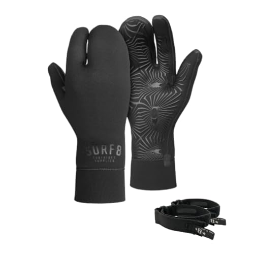 Surf8 2mm Smooth Jersey Lobster Gloves Brushed Hands Ankle Band Set S 84F2GF4-1