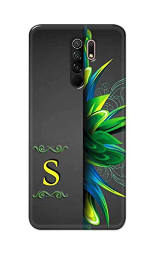 Image of Name II Initial II Letter Alphabet S Hard Back Case Cover for Redmi 9 Prime /Poco M2 / Poco M2 Reloaded Back Cover -(J5) VNS2222