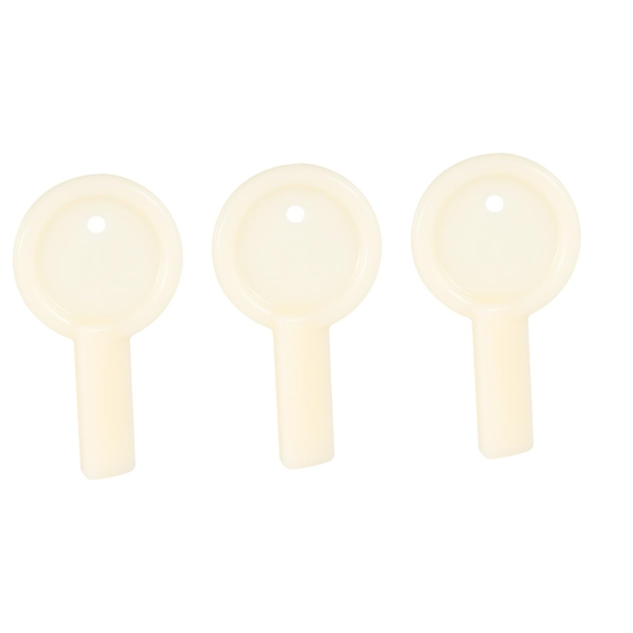 MUCKLILY 3pcs Tissue Box Key Tissue Boxes Stainless Paper Towel Holder Toilet Paper Keys Toilet Paper Accessory Paper Towel Key Commercial Toilet Dispenser Key Plastic White