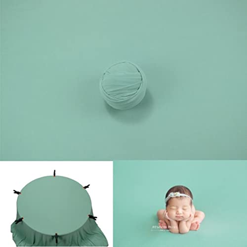 XULIANYI 40/150 x 170 cm Neugeborene Fotografie Requisiten, dehnbarer Hintergrund, solide Hintergrundstoffe, Schießstudio-Zubehör, mintgrün, 40 x 170 cm, nur Verpackung Cover