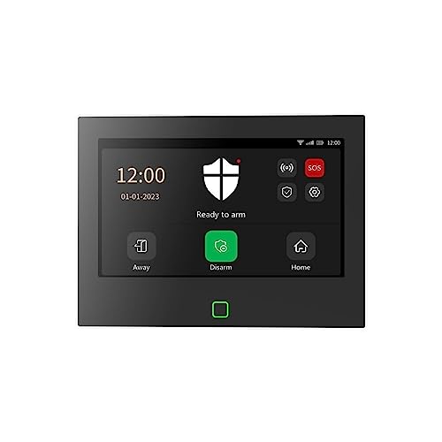 De Alarma For El Hogar De 7 Pulgadas WiFi Inalámbrico 4G Kit De Protección De Seguridad Inteligente Batería Incorporada De 115dB Sirena Más Fuerte 5000mAh(Set-F 7Kit)