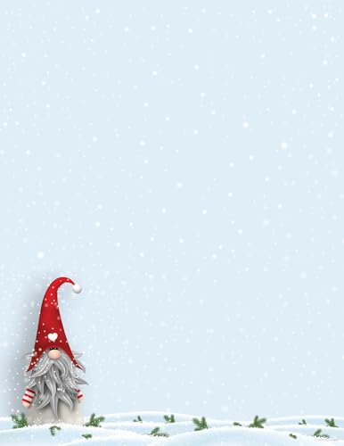 Papier pour invitations 2023041 avec nain de neige pour éviter les courriers tristes