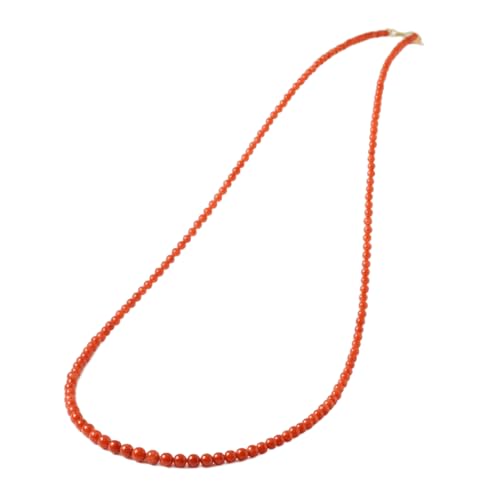 [大倉珊瑚店] 胡渡り珊瑚 ネックレス 地中海 サンゴ さんご K18 18金 小珠 グラデーションのサムネイル